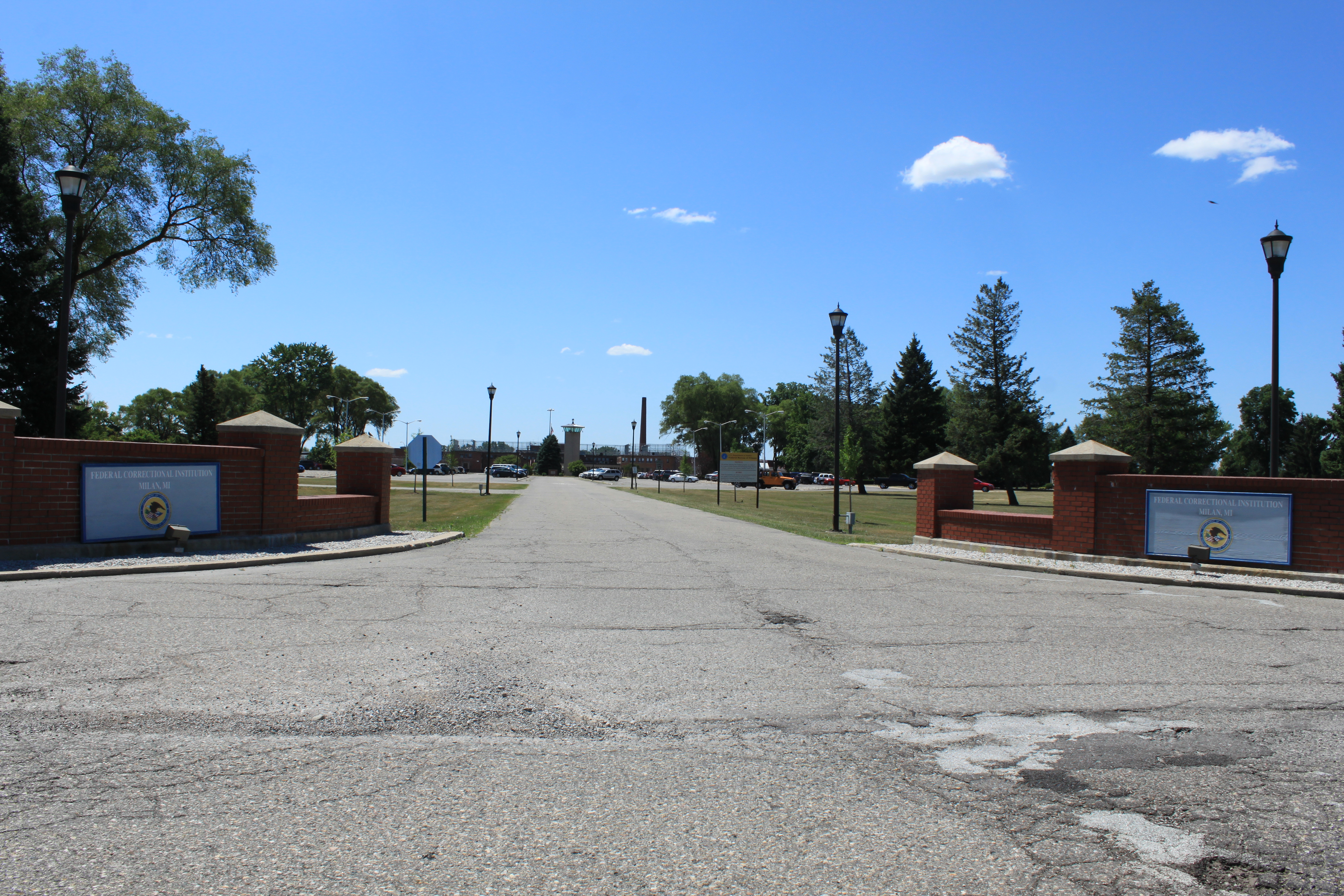 Federal Bureau of Prisons facility entrance