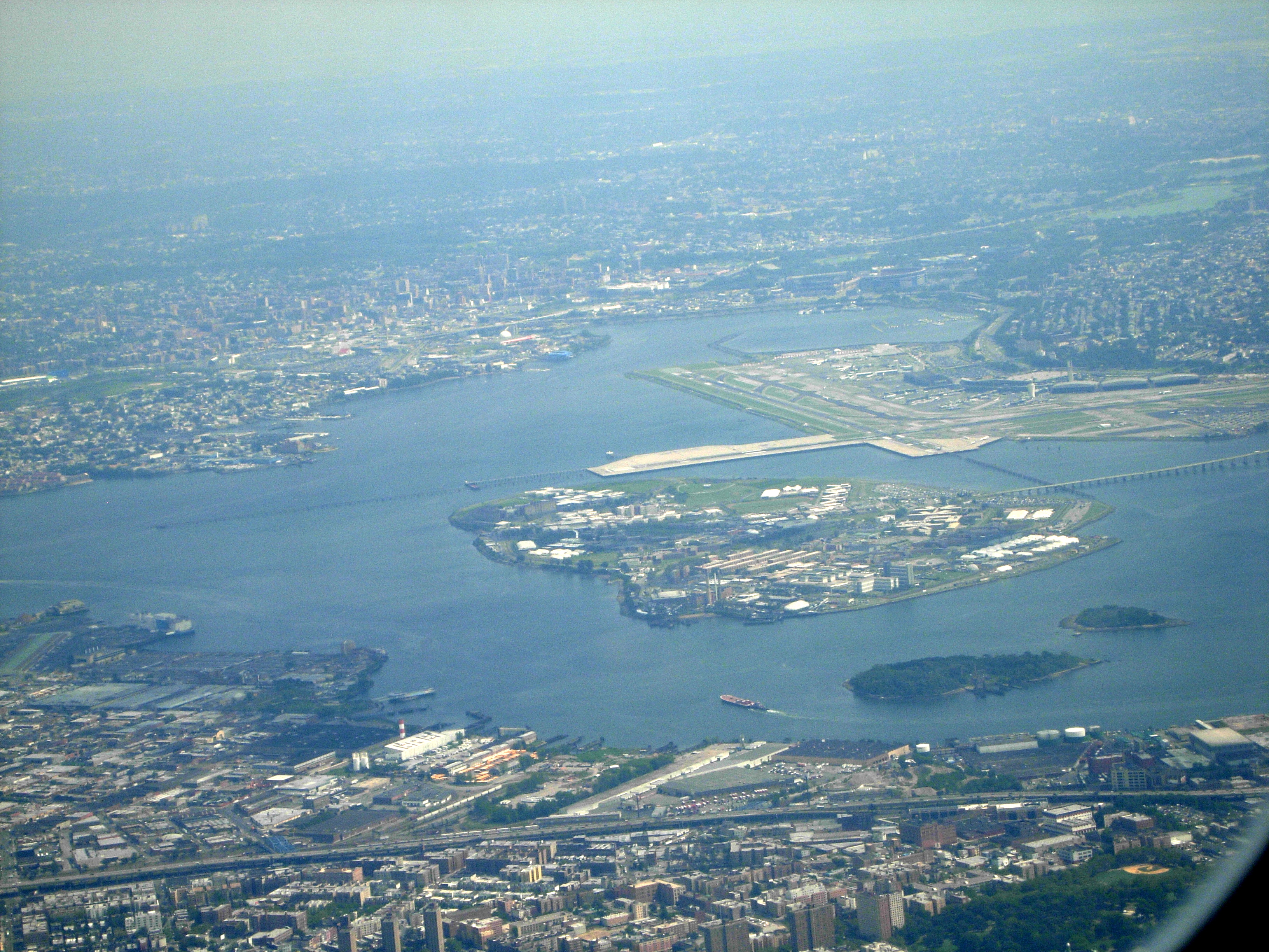 Rikers Island NYC DOC facility aerial view